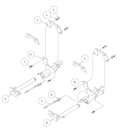 Roadmaster 2005-2011 DODGE DAKOTA;06-09 MITSUBISHI RAIDER TOW BAR MNTG BRKT KIT 52276-1